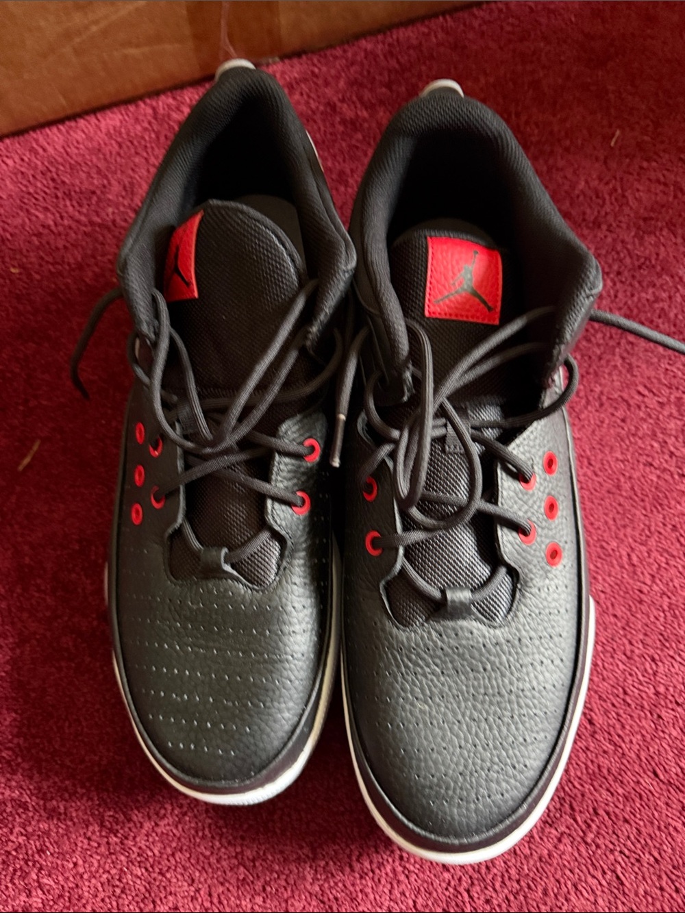 Nike Men’s Black and Red Athletic Sneakers
